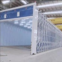 移动式伸缩喷漆房结构特征、使用方法