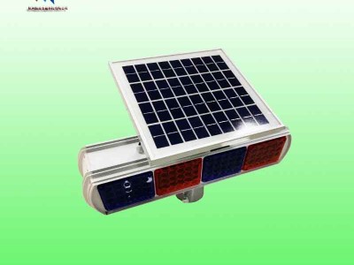 衡水市红蓝爆闪灯 分体式太阳能警示灯 红蓝爆闪警示灯厂家图2