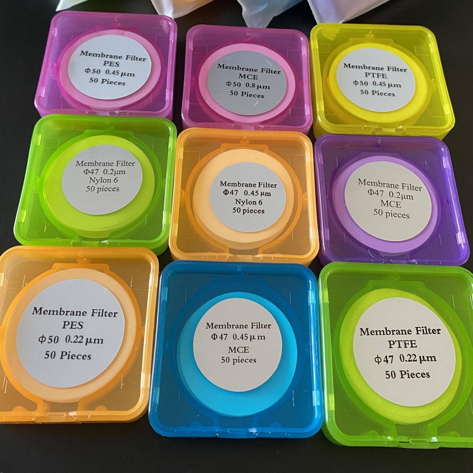 津腾水相微孔滤膜国产水系MCE直径60mm*0.8um