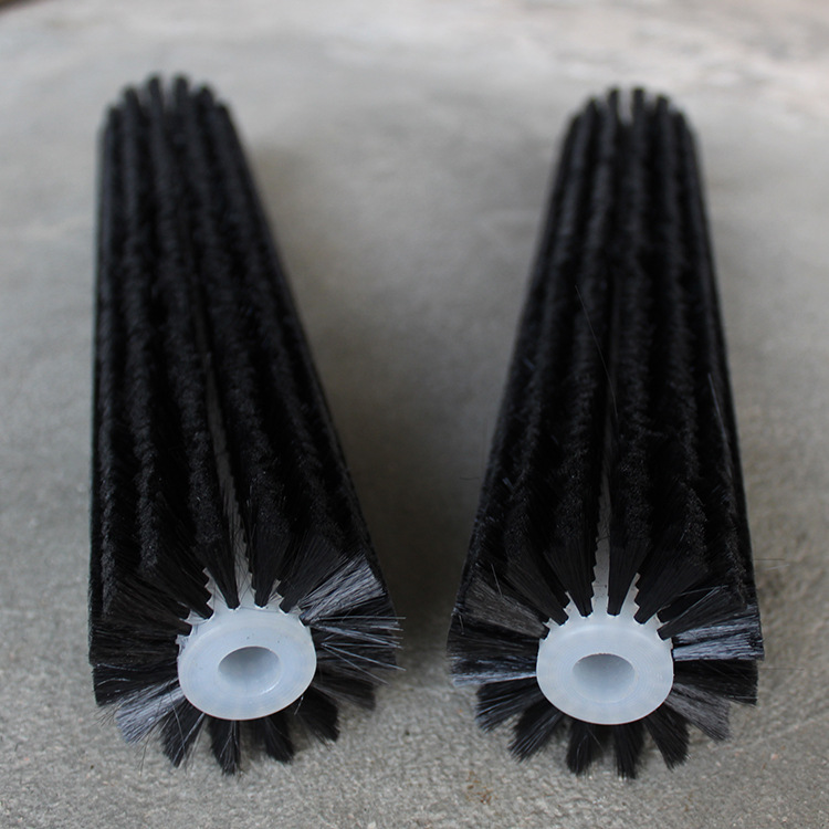 尼龙毛刷辊 工业刷辊 毛刷滚筒 玻璃清洗机刷辊 果蔬清洗毛刷  扫雪刷示例图9