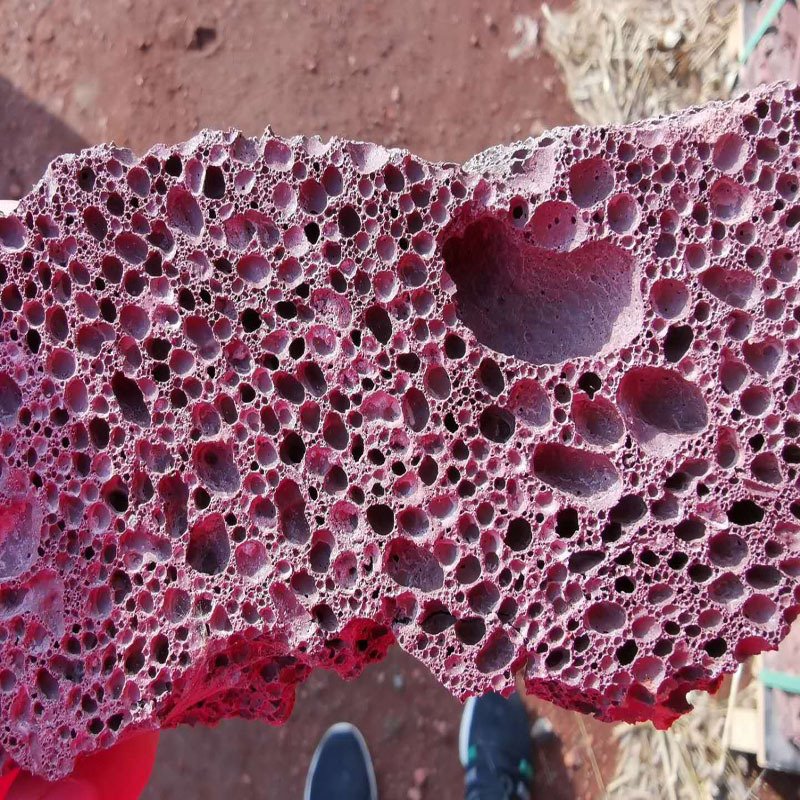 超辉销售 红色火山岩颗粒 多肉铺面 火山石园林 植物花卉硬质火山岩