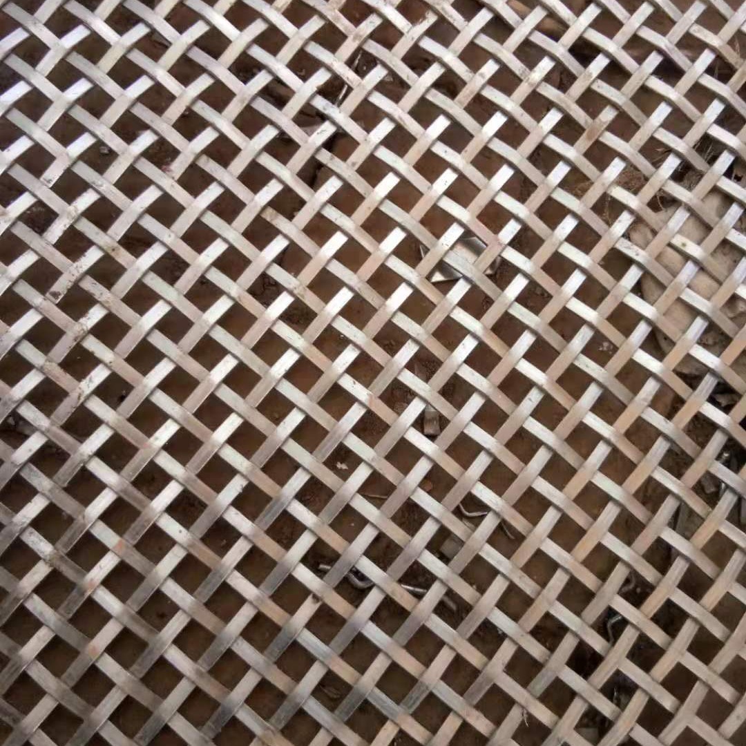 博添销售 圆孔勾花网  黑钢轧花网 编织轧花网 轧花装饰网