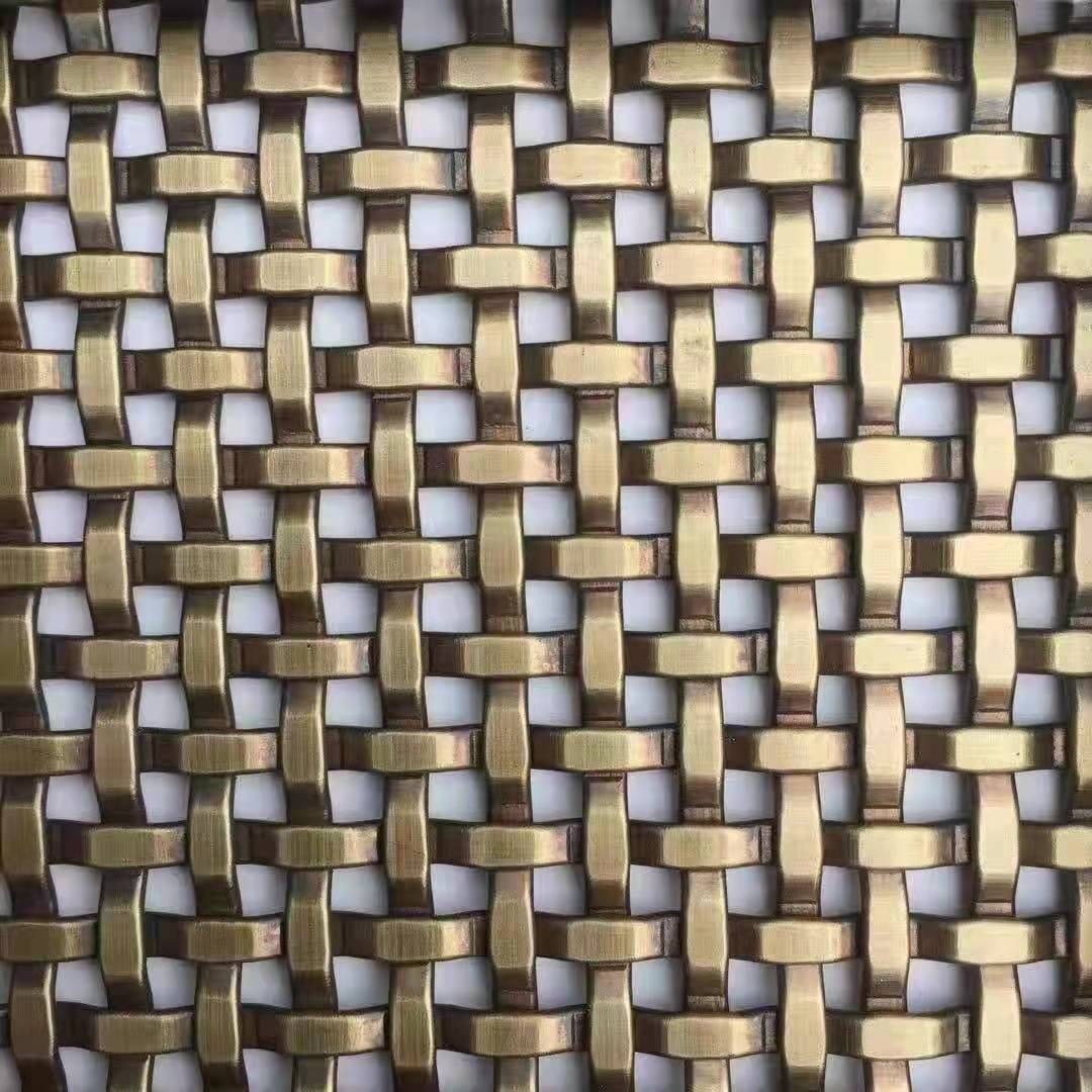 博添销售 圆孔勾花网  黑钢轧花网 金属网帘