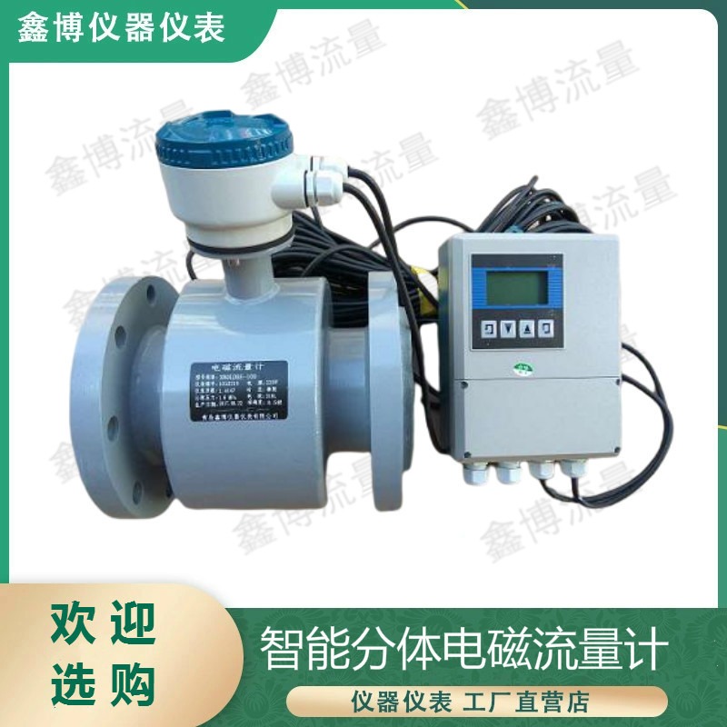 山东电磁流量计 XBOLD分体电磁流量计 高精度液体流量计 鑫博流量