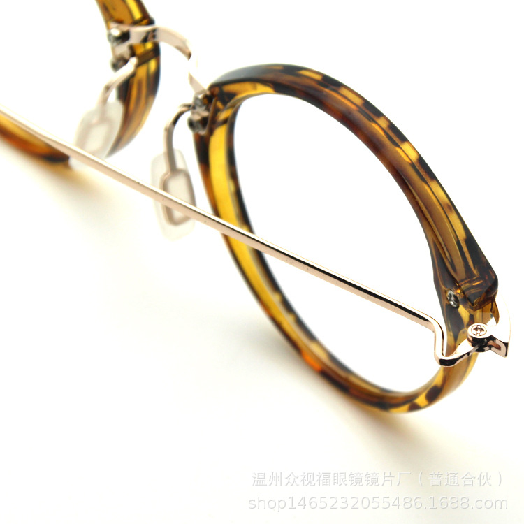 温州眼镜厂家 女士网红同款潮款猫眼太阳镜 复古粉红框墨镜批发示例图10