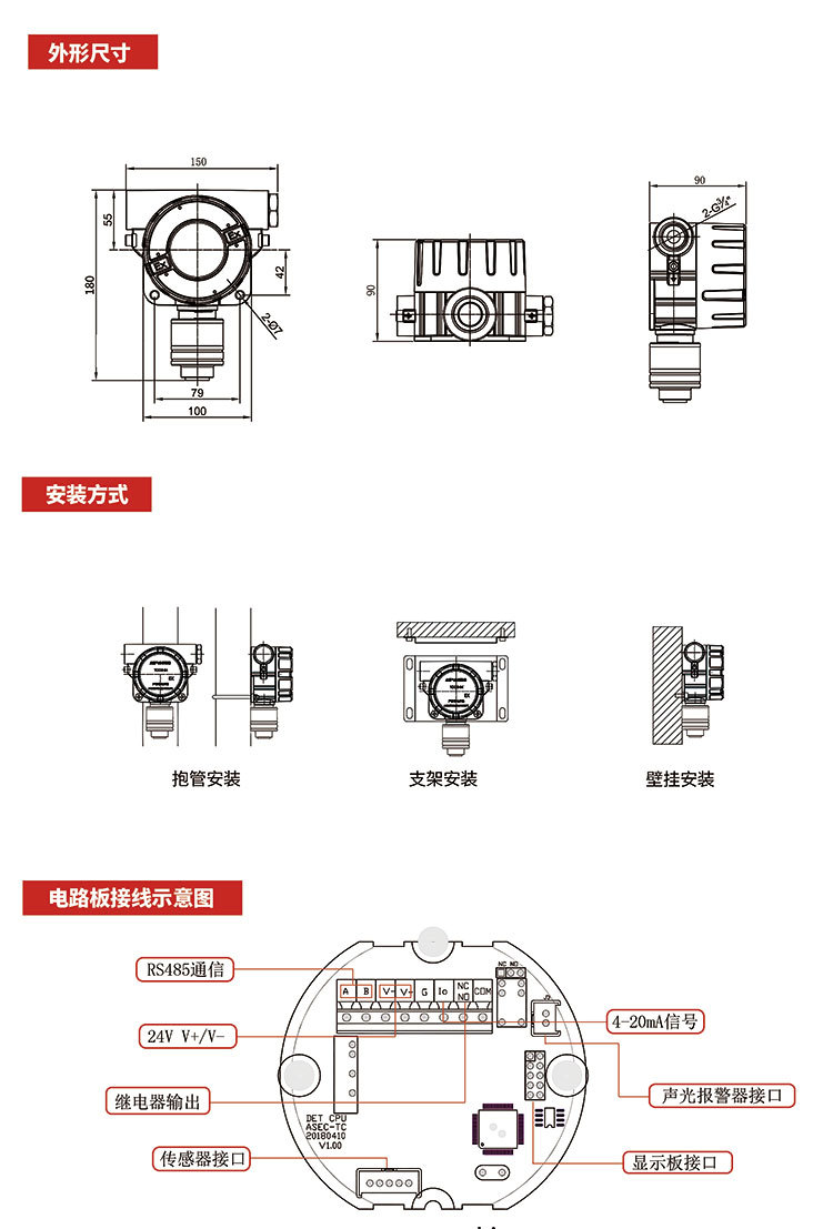 燃气报警器品牌请认证安赛科,厂家直销气体报警器,可燃气体报警器示例图27