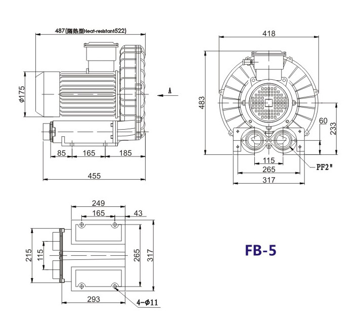 防爆高压鼓风机防爆离心鼓风机高压大风量防爆式鼓风机漩涡风机示例图26