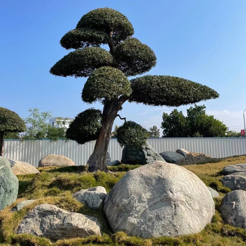 湖北园林石园林造景小泰山石园林装饰石 福临源景观石基地5000多块现场选