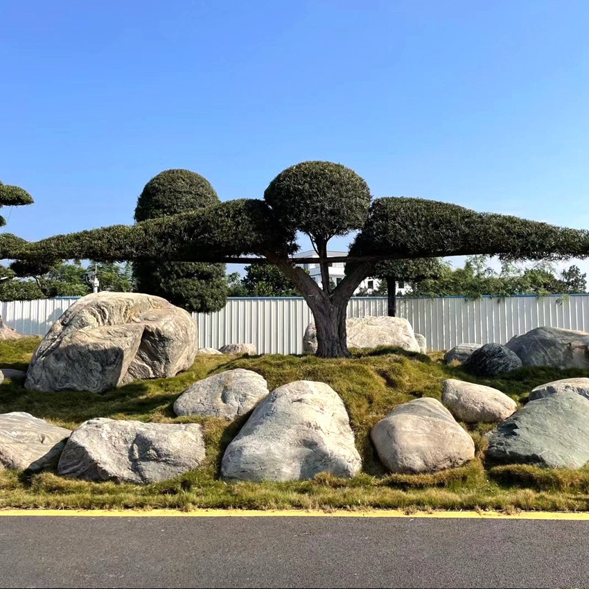 江西园林石造景石小泰山石 福临源景观石基地大小规格齐全5000都块现场选