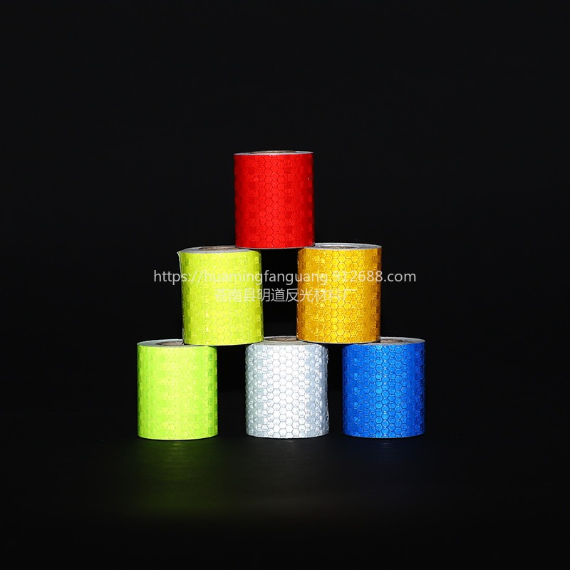 厂家批发车身反光贴 加强pvc汽车车身反光条 晶格3M反光胶带