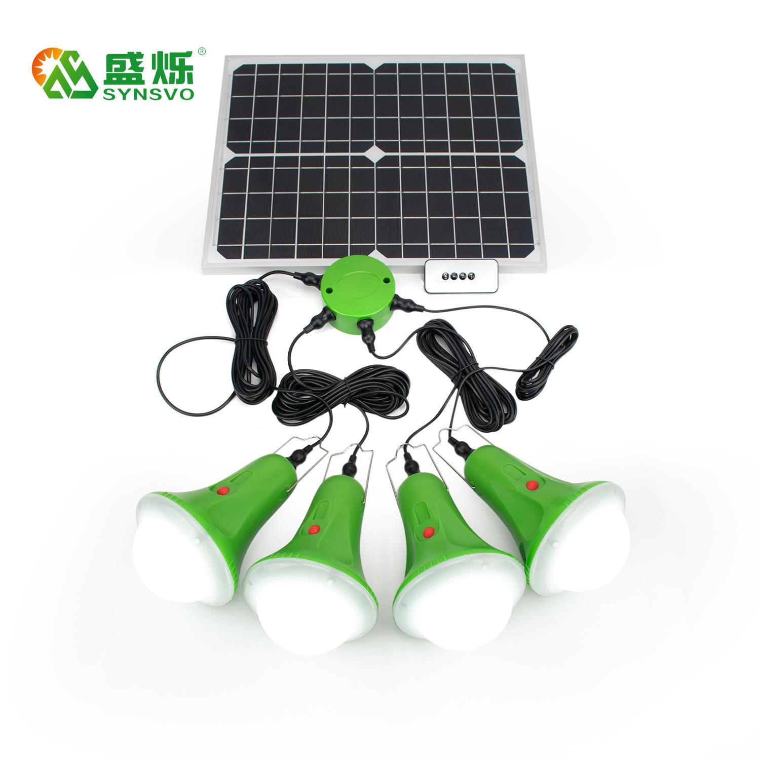 盛烁2021新款一拖四  夜市摆摊农村厕所照明应急灯  三档设计  快速充电聚餐野营停电应急发光灯太阳能小系统