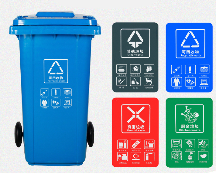 塑料垃圾桶助力垃圾分类山西垃圾桶360L垃圾桶厂家活动