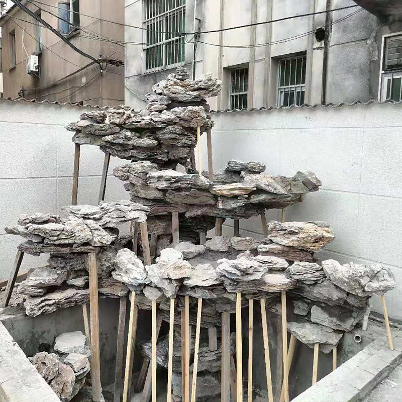 家和景观石 自然石英石批发假山石假山设计制作庭院小型假山