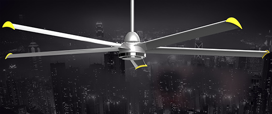 宣城直销直流无刷大型工业风扇 工业吊扇 炜宇7.3米示例图1