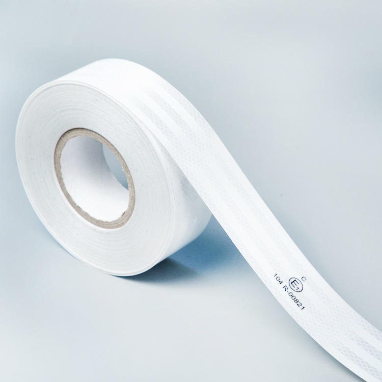 厂家批发蜂蜗状全白色反光条 反光标识安全警示条 卷装晶格反光贴 举报